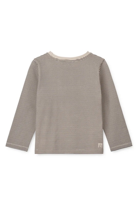 Liewood longsleeve bawełniany dziecięcy Apia Placement Longsleeve T-shirt LW19562 granatowy AW24