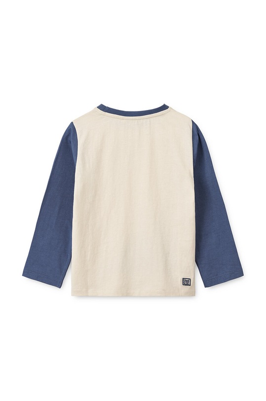 Băieți Liewood longsleeve din bumbac pentru copii Apia Placement Longsleeve T-shirt LW19562 albastru