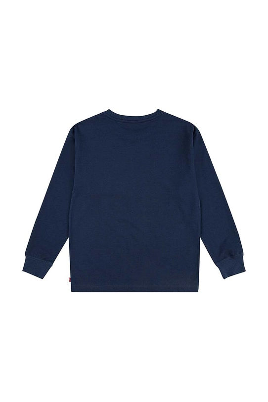 Levi's bluza dziecięca LONG SLEEVE POCKET TEE 9EL555 granatowy AW24