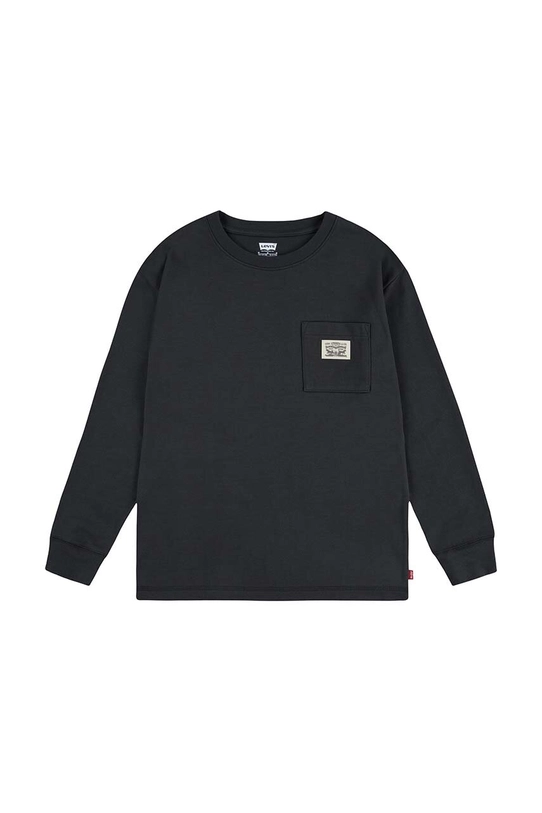 Дитяча кофта Levi's LONG SLEEVE POCKET TEE інші чорний 9EL555