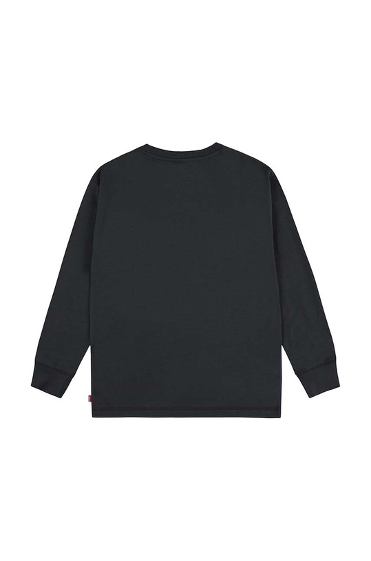 Levi's bluza dziecięca LONG SLEEVE POCKET TEE 9EL555 czarny AW24