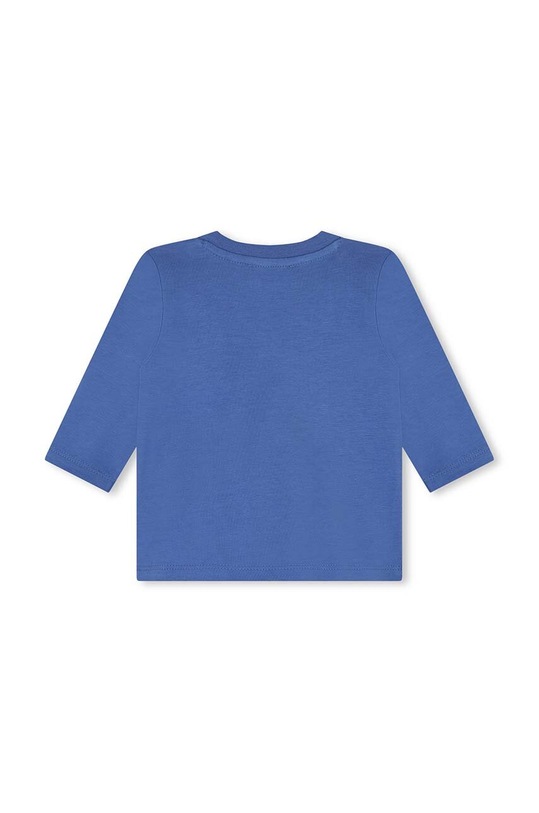 Dětské bavlněné tričko s dlouhým rukávem Kenzo Kids K60518.86.102 modrá AW24