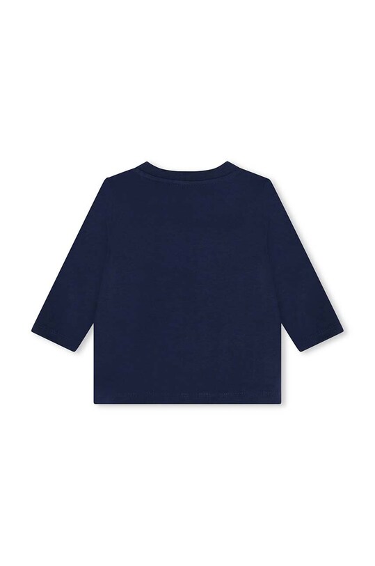Хлопковый детский лонгслив Kenzo Kids K60518.86.102 тёмно-синий AW24