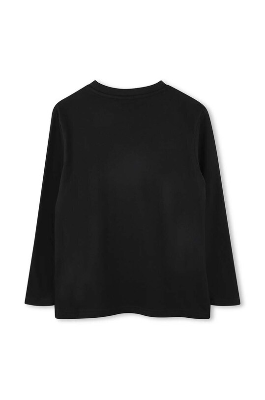 Detská bavlnená košeľa s dlhým rukávom HUGO G00145.114.150 čierna AW24