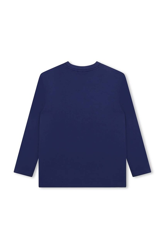 Dječaci Dječja pamučna majica dugih rukava HUGO G00148.102.108 mornarsko plava