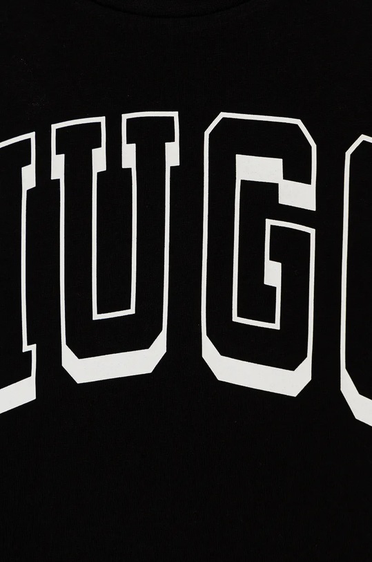 Chłopiec HUGO longsleeve bawełniany dziecięcy G00148.162.174 czarny