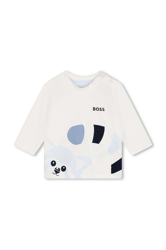 BOSS longsleeve niemowlęcy pozostałe beżowy J51042.