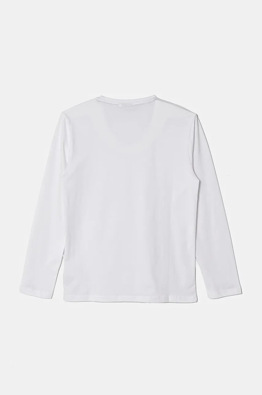 BOSS longsleeve bawełniany dziecięcy J51208.162.174 biały AW24