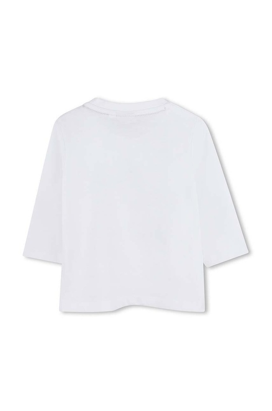 BOSS longsleeve din bumbac pentru bebeluși J51291.86.94 alb AW24