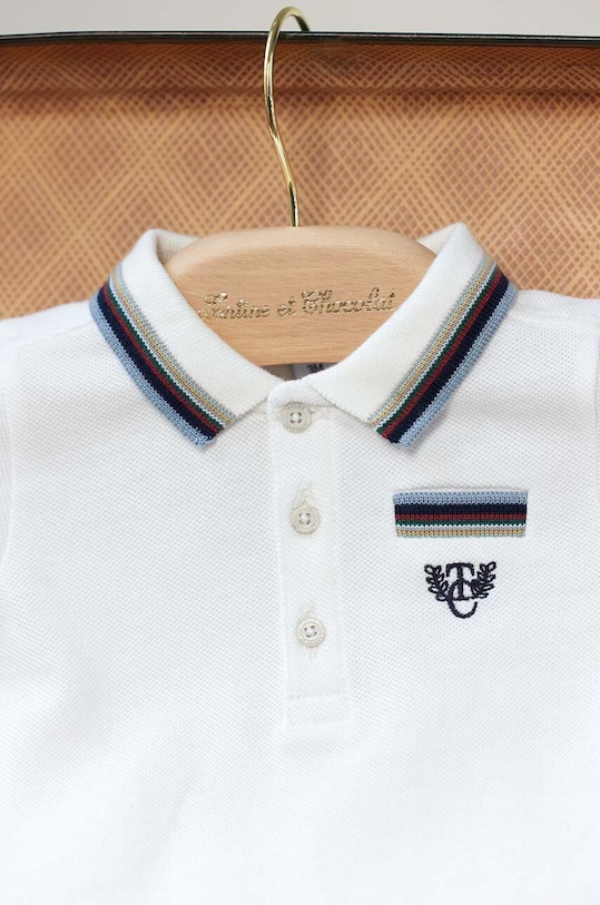 Хлопковый лонгслив для младенцев Tartine et Chocolat TZ11061.67.74 белый