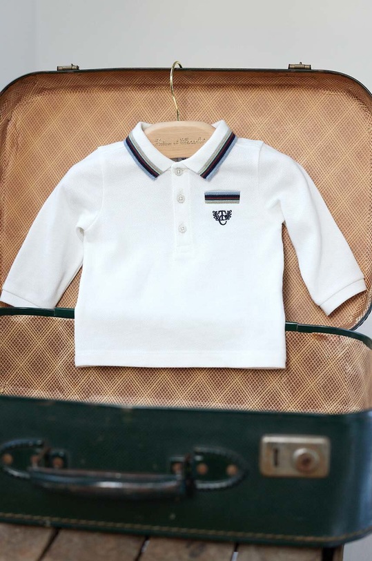 Dječja pamučna majica dugih rukava Tartine et Chocolat bijela TZ11061.80.94