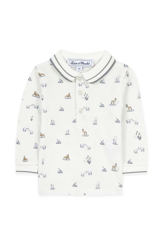 Хлопковый детский лонгслив Tartine et Chocolat хлопок голубой TZ11071.104