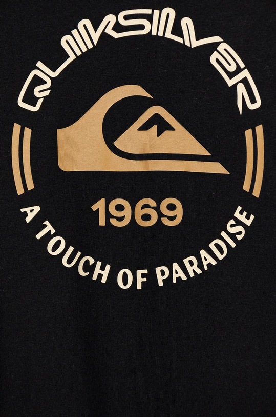 CHLAPEC Dětské bavlněné tričko s dlouhým rukávem Quiksilver CIRCLE LOGO LS EQBZT04801 černá