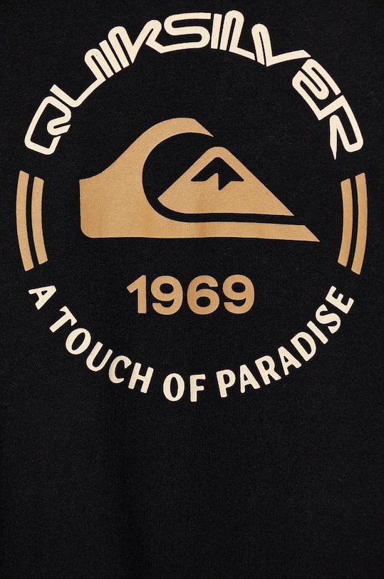 CHLAPEC Dětské bavlněné tričko s dlouhým rukávem Quiksilver CIRCLE LOGO LS EQBZT04801 černá