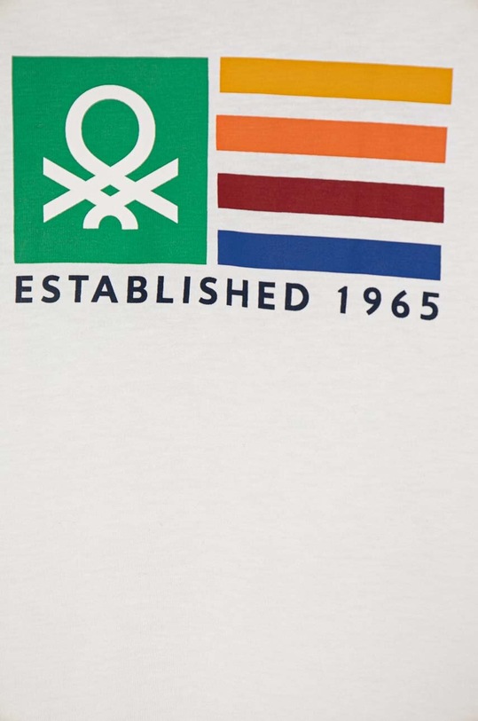 Chłopiec United Colors of Benetton longsleeve bawełniany dziecięcy 3I1XC10JN.G.Seasonal biały