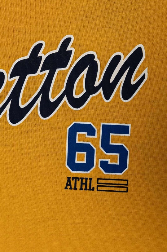 Chłopiec United Colors of Benetton longsleeve bawełniany dziecięcy 3I1XC10JN.G.Seasonal żółty