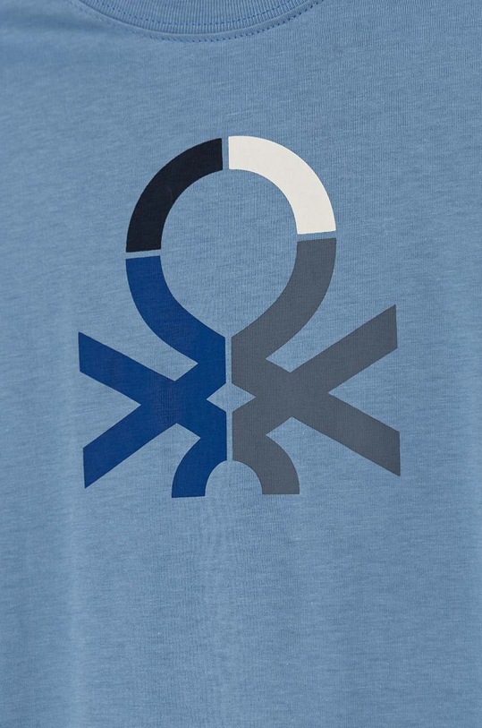 Chłopiec United Colors of Benetton longsleeve bawełniany dziecięcy 3I1XC10JN.G.Seasonal niebieski