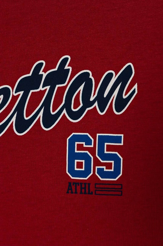 Chłopiec United Colors of Benetton longsleeve bawełniany dziecięcy 3I1XC10JN.G.Seasonal bordowy