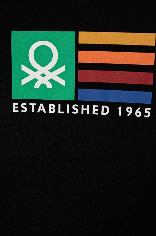 Chłopiec United Colors of Benetton longsleeve bawełniany dziecięcy 3I1XC10JN.G.Seasonal czarny