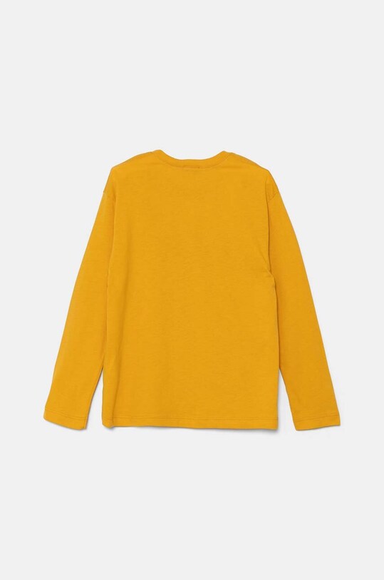 United Colors of Benetton longsleeve bawełniany dziecięcy 3I1XG10F2.P.Seasonal żółty AW24