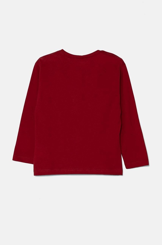 United Colors of Benetton longsleeve bawełniany dziecięcy 3I1XG10F2.P.Seasonal bordowy AW24