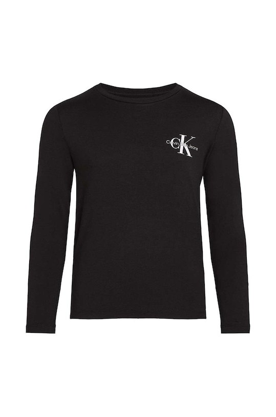 Calvin Klein Jeans longsleeve dziecięcy IU0IU00677.104.116.9BYH czarny AW24