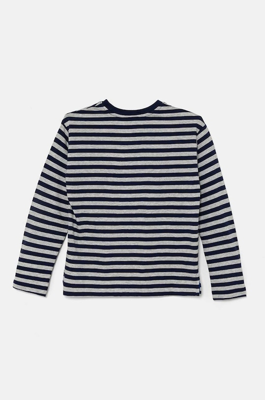 United Colors of Benetton longsleeve bawełniany dziecięcy 3GZ3C10JW.G.Seasonal granatowy AW24
