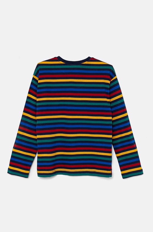 United Colors of Benetton longsleeve bawełniany dziecięcy 3GZ3C10JW.G.Seasonal granatowy AW24