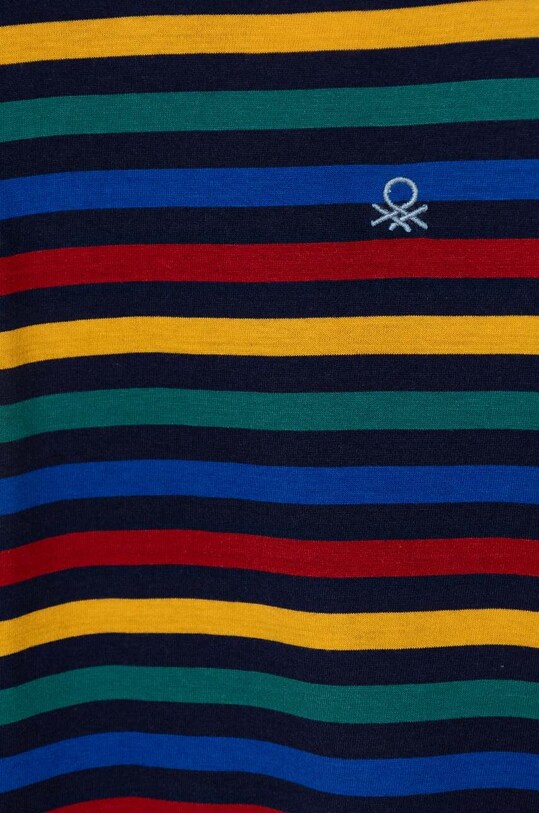 Băieți United Colors of Benetton longsleeve din bumbac pentru copii 3GZ3C10JW.G.Seasonal bleumarin
