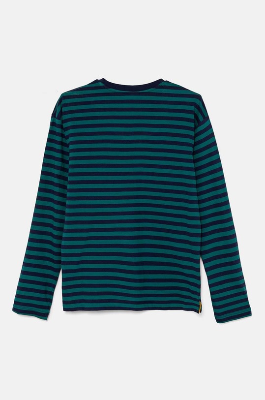 United Colors of Benetton longsleeve bawełniany dziecięcy 3GZ3C10JW.G.Seasonal zielony AW24