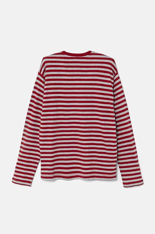 United Colors of Benetton longsleeve bawełniany dziecięcy 3GZ3C10JW.G.Seasonal bordowy AW24