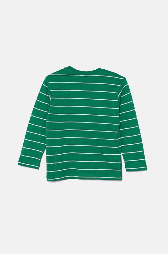 Βαμβακερή μπλούζα με μακριά μανίκια United Colors of Benetton 3KUYG10FD.P.Seasonal πράσινο AW24