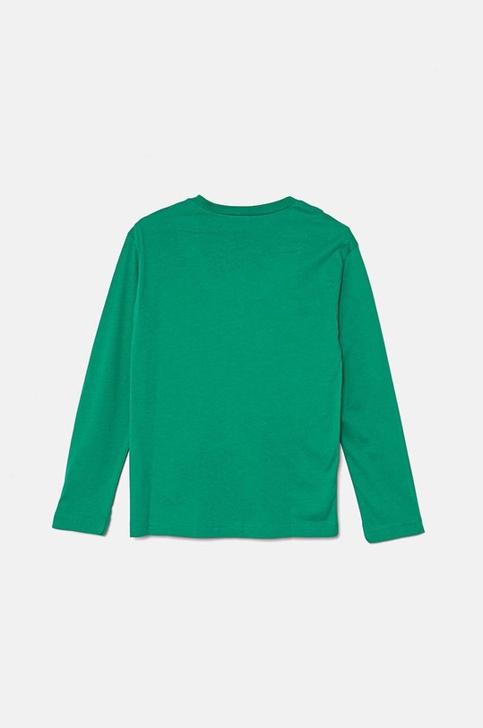 United Colors of Benetton longsleeve bawełniany dziecięcy 3096C10K9.G.Seasonal zielony AW24