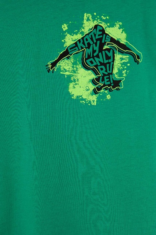 Chłopiec United Colors of Benetton longsleeve bawełniany dziecięcy 3096C10K9.G.Seasonal zielony