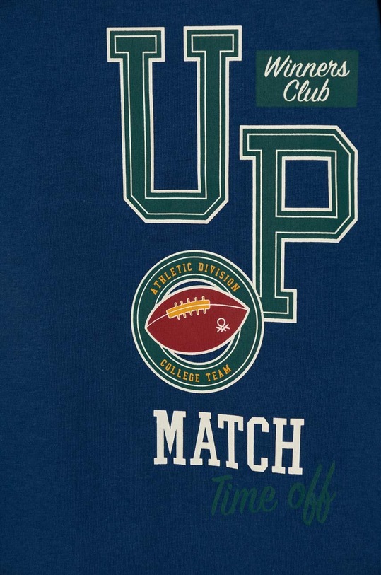 Chłopiec United Colors of Benetton longsleeve bawełniany dziecięcy 3I1XC10K7.G.Seasonal granatowy