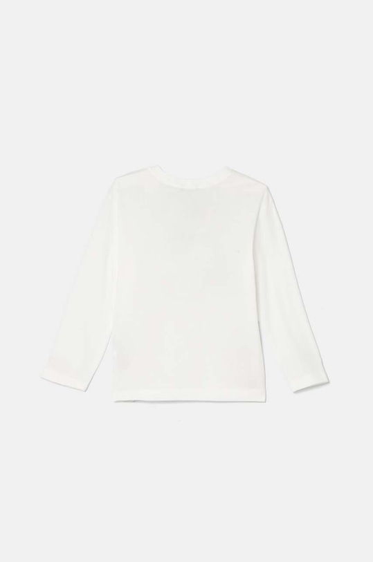 Dětské bavlněné tričko s dlouhým rukávem United Colors of Benetton 3I1XG10FL.P.Seasonal bílá AW24