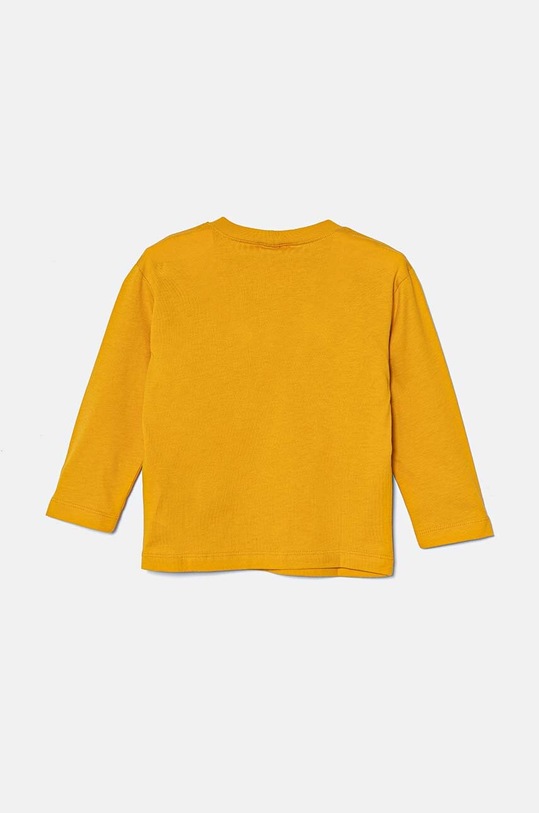 Dětské bavlněné tričko s dlouhým rukávem United Colors of Benetton 3I1XG10FL.P.Seasonal žlutá AW24