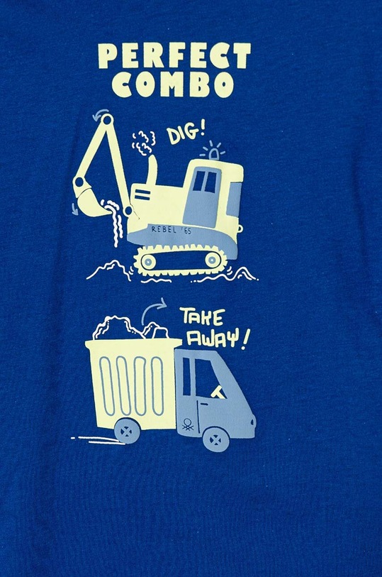 Chłopiec United Colors of Benetton longsleeve bawełniany dziecięcy 3I1XG10FL.P.Seasonal granatowy