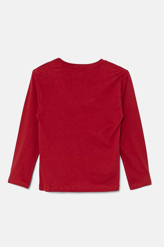 United Colors of Benetton longsleeve bawełniany dziecięcy 3I1XG10FL.P.Seasonal bordowy AW24