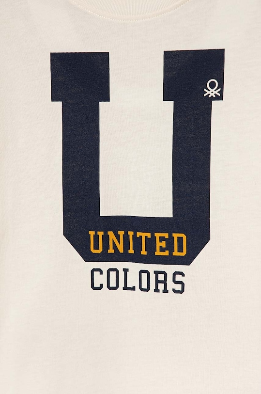 Chłopiec United Colors of Benetton longsleeve bawełniany dziecięcy 3096G10FM.P.Seasonal beżowy