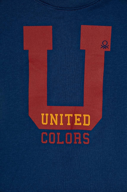 Chłopiec United Colors of Benetton longsleeve bawełniany dziecięcy 3096G10FM.P.Seasonal granatowy