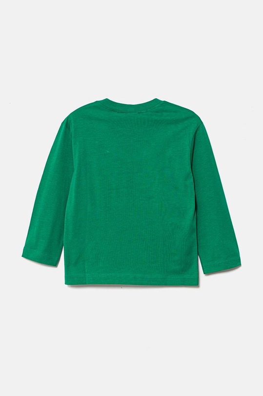 United Colors of Benetton longsleeve bawełniany dziecięcy 3096G10FM.P.Seasonal zielony AW24