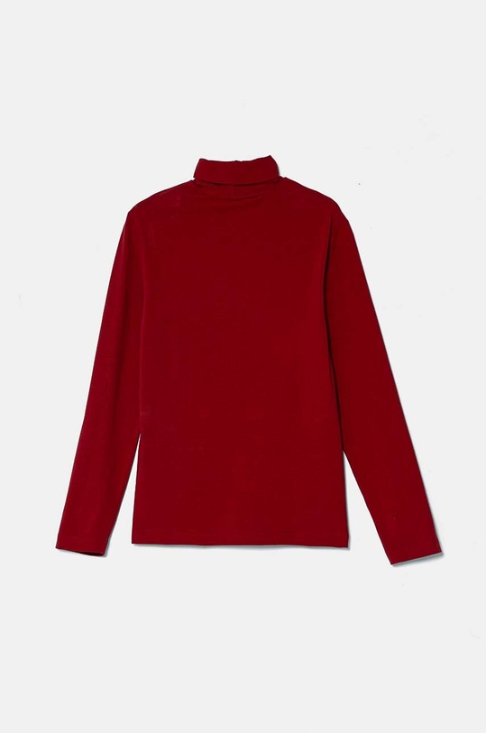 United Colors of Benetton longsleeve dziecięcy 3DKEC202O.G.Seasonal bordowy AW24