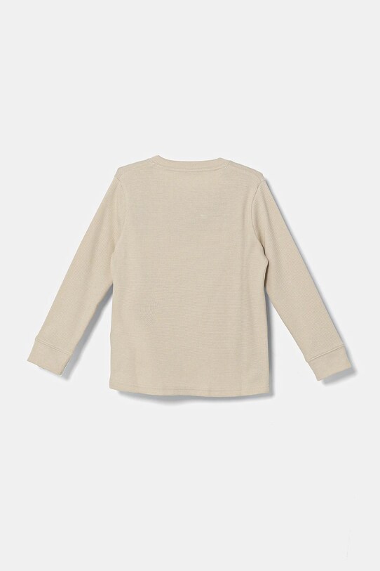 Abercrombie & Fitch longsleeve copii KI224.4084 bej AW24