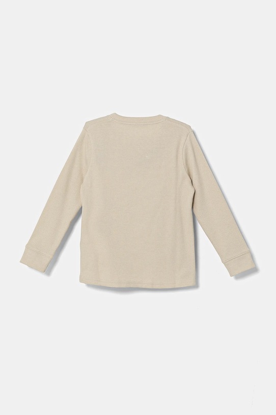 Dječja majica dugih rukava Abercrombie & Fitch KI224.4084 bež AW24