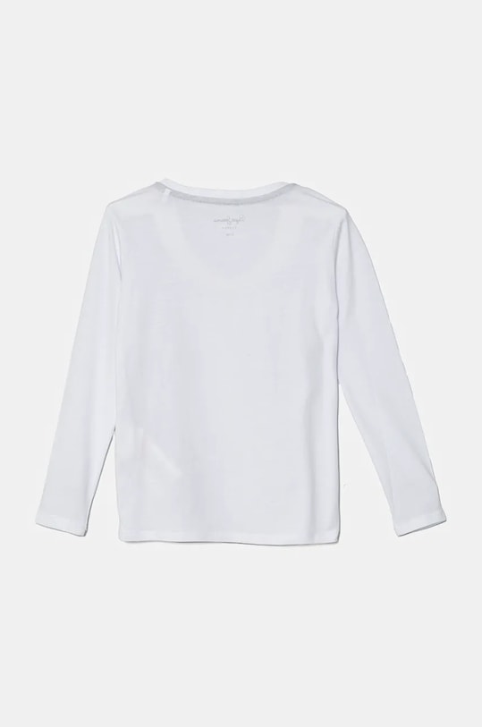 Pepe Jeans longsleeve bawełniany dziecięcy WALDO PB503914 biały AW24