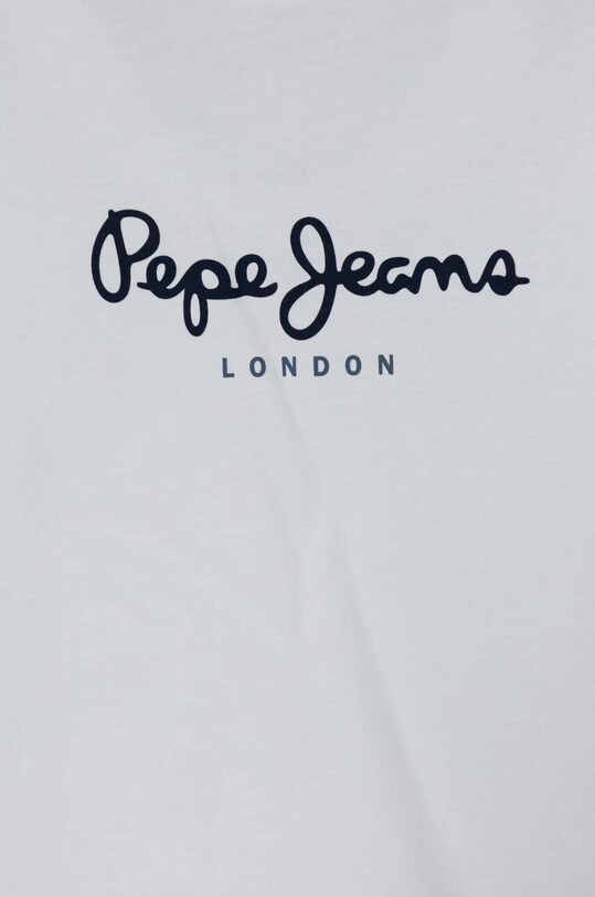 Хлопчик Дитячий бавовняний лонгслів Pepe Jeans NEW HERMAN PB503919 білий
