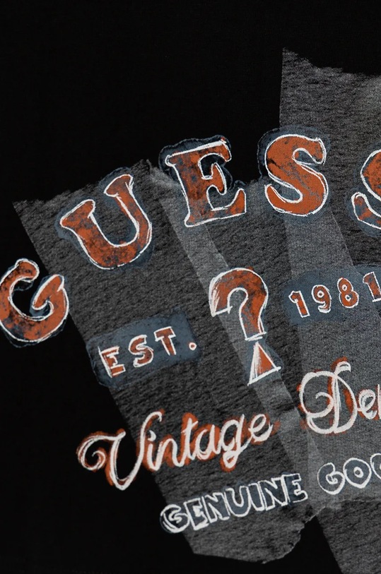 Chłopiec Guess longsleeve bawełniany dziecięcy L4BI01.I3Z14.9BYH czarny