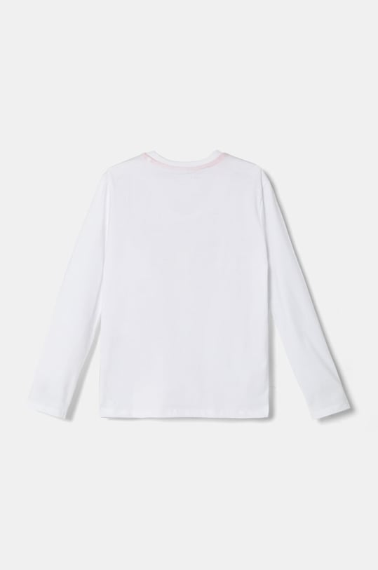 Guess longsleeve bawełniany dziecięcy L4BI04.I3Z14.9BYH biały AW24