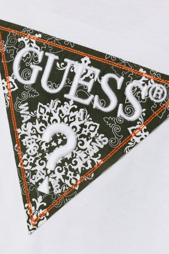 Chłopiec Guess longsleeve bawełniany dziecięcy L4BI04.I3Z14.9BYH biały
